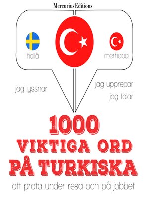 cover image of 1000 viktiga ord på turkiska